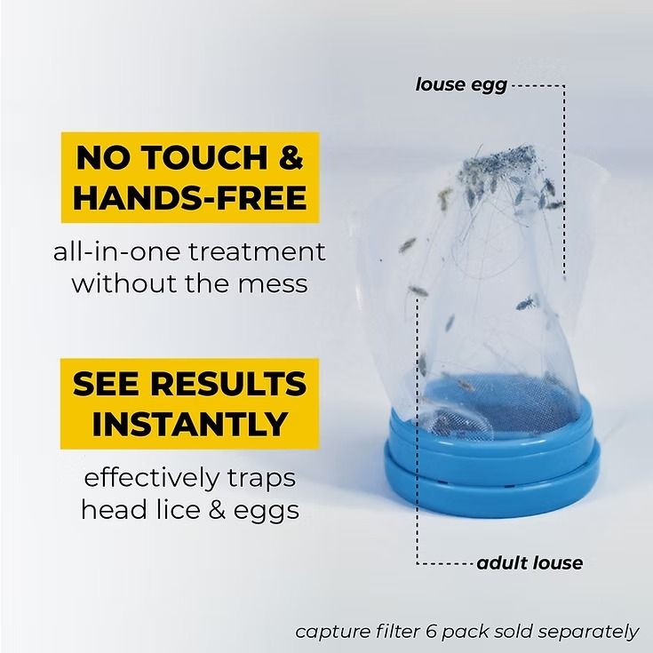 LICETEC V-COMB Electric Head Lice Remover | Chemical-Free Treatment | Vacuum & Comb System to Remove Lice and Nits for Adults & Children View Gallery - Pakistan