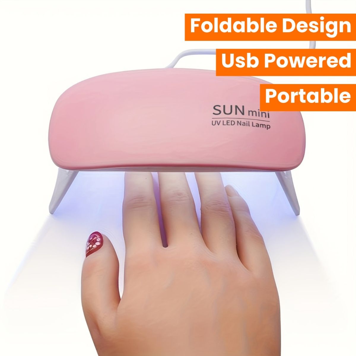 UV Led Lamp For Nails 6W Nail Lamp Light With Timer Mini Portable Nail Dryer Usb Gel Nail Polish Lamp For Nail Art Design At Home Random Color View Gallery - Pakistan