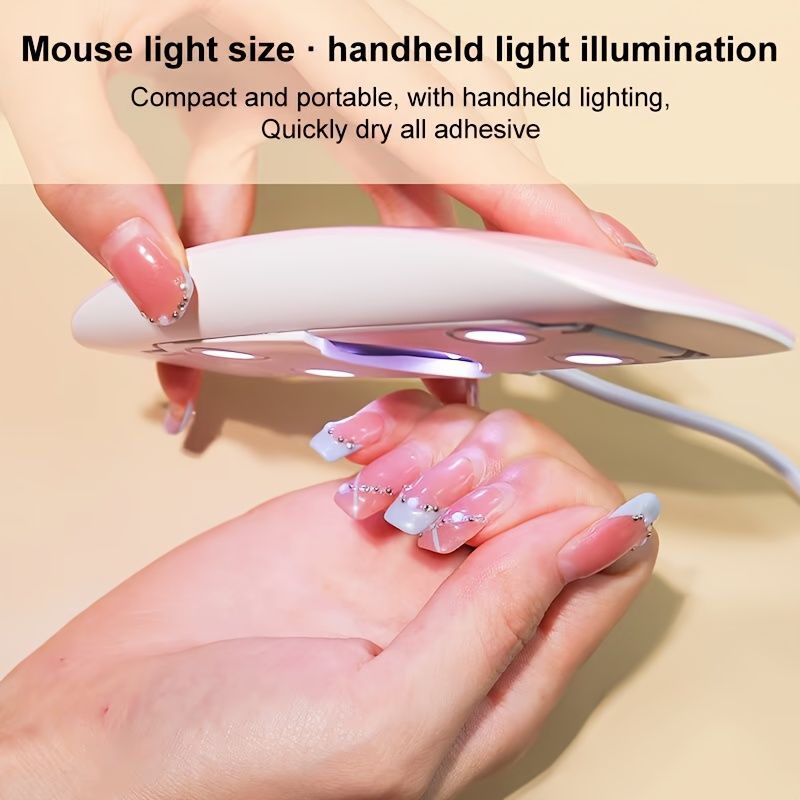 UV Led Lamp For Nails 6W Nail Lamp Light With Timer Mini Portable Nail Dryer Usb Gel Nail Polish Lamp For Nail Art Design At Home Random Color View Gallery - Pakistan