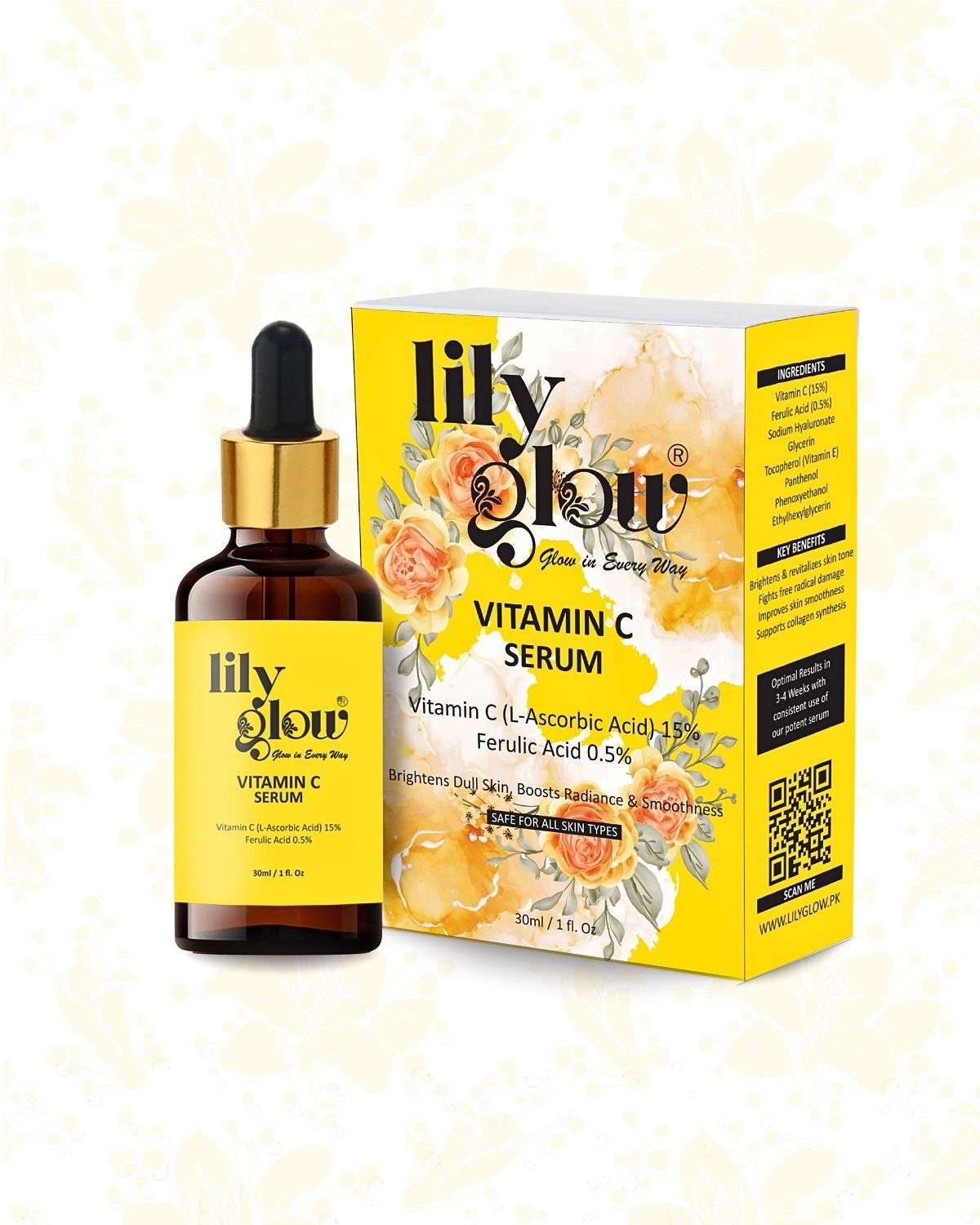 Vitamin C Serum - Brightening Hydrating Formula (30ml) View Gallery - Pakistan