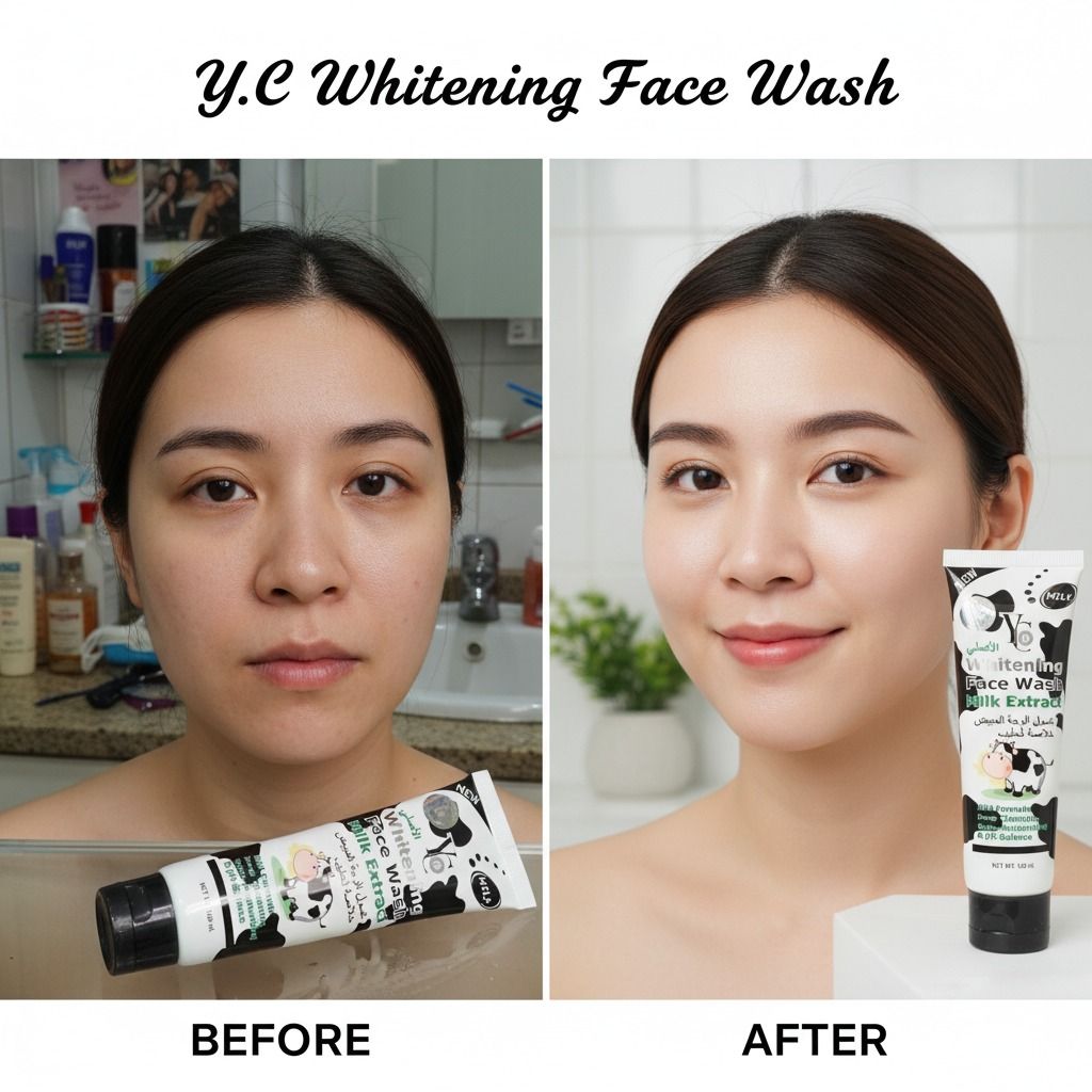 YC Whitening Face Wash 100ml | Deep Cleansing Brightening Formula | Removes Dirt, Oil, And Impurities For Soft, Smooth, And Glowing Skin View Gallery - Pakistan