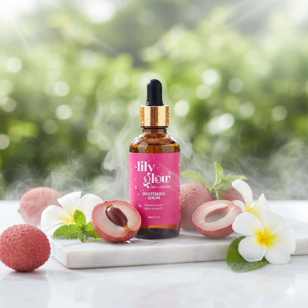 Lily Glow Whitening Serum for Face, Hands & Feet – Glutathione, Brightening Formula | For Men, Women, Oily & Dry Skin 30ml View Gallery - Pakistan