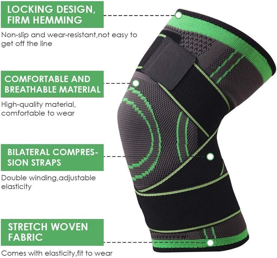 Knee Support Band For Pressure Weaving With 3D Weave Protection Against Injury Pressure Adjustable Knee Support For Men And Women (1 pc) View Gallery - Pakistan