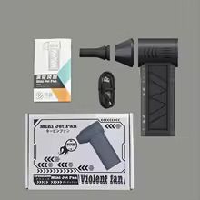 Mini Jet Fan – Powerful Brushless Handheld Turbo Fan | Rechargeable Portable Air Blower with High-Speed Wind | Compact Cooling Gadget for Home, Office & Outdoor Use View Gallery - Pakistan