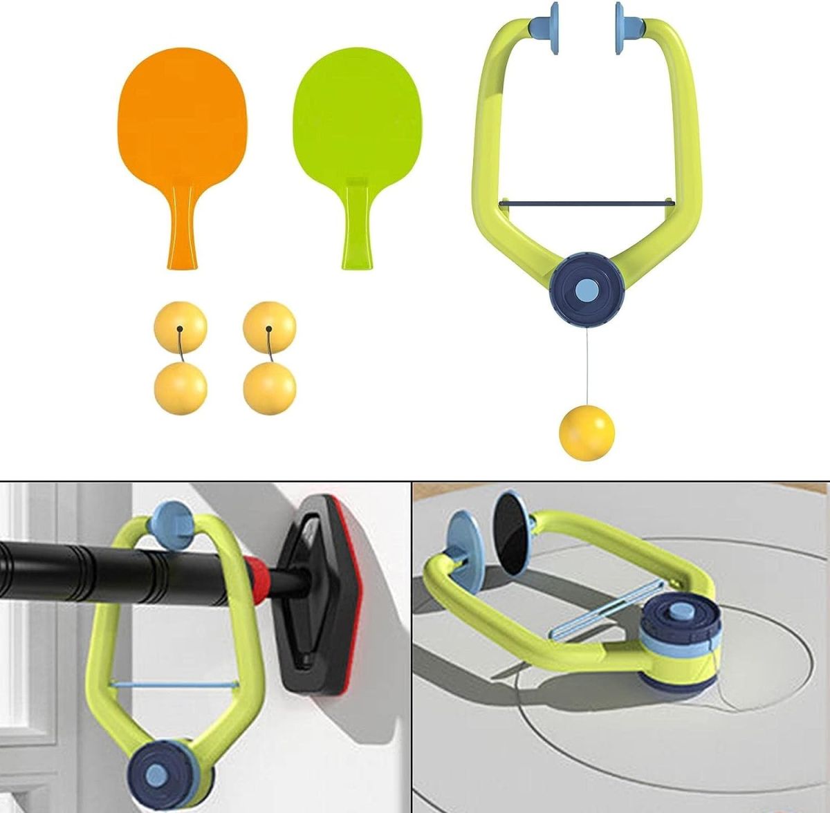 Children’s Indoor Hanging Table Tennis Toy | Fun Swing Ping Pong Training Set For Kids | Indoor Sports Game For Hand-Eye Coordination And Active Play View Gallery - Pakistan