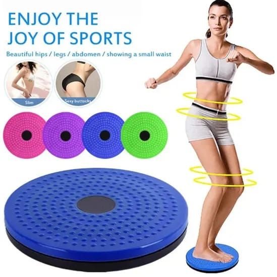 Twister Plate Exercise Gear Plastic Waist Twist Disc Board – 360° Fitness Balance Trainer For Slimming, Core Strength, And Home Workoutn (Random Color)