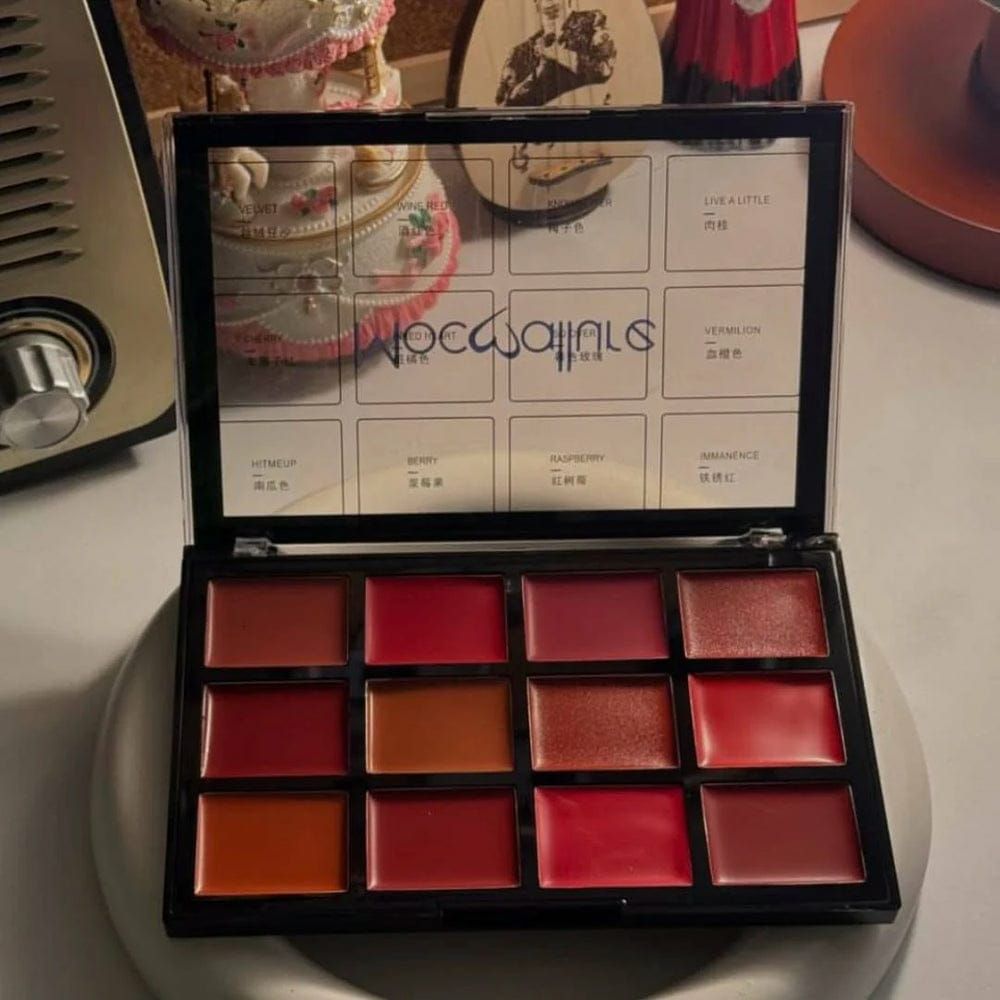 Mocallure 12-Color Lip Palette / Long-Lasting Professional Lip Kit For Every Mood View Gallery - Pakistan