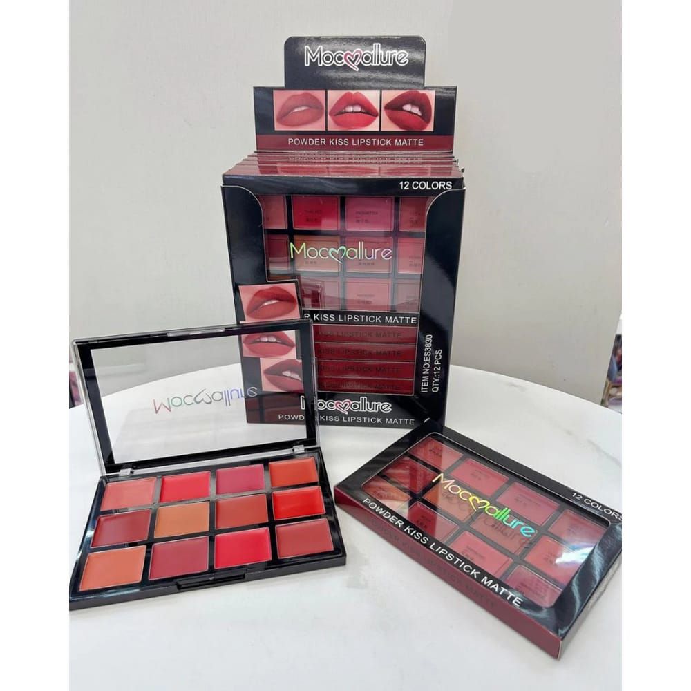 Mocallure 12-Color Lip Palette / Long-Lasting Professional Lip Kit For Every Mood View Gallery - Pakistan