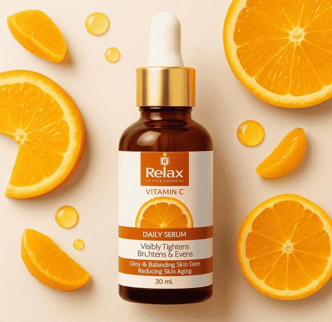 Relax Vitamin C Daily Face Serum – Brightening, Anti-Aging & Hydrating Formula For Healthy Radiant Skin (30ml) View Gallery - Pakistan