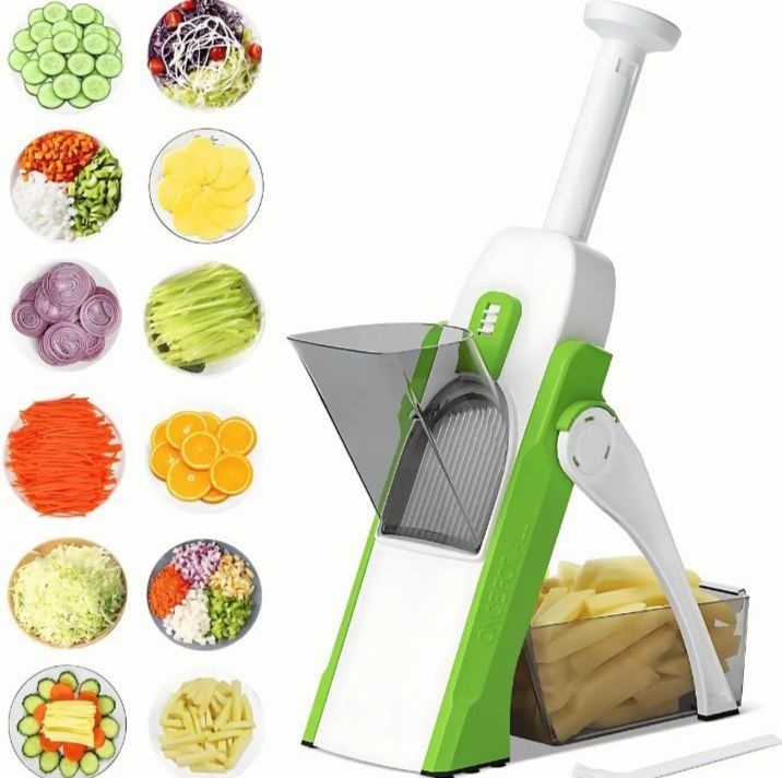 Safe And Multifunctional Mandoline Slicer Adjustable Vegetable Cutter, Precision Slicing Machine For Potatoes, Onions, Carrots, Cucumbers, And Fruits View Gallery - Pakistan