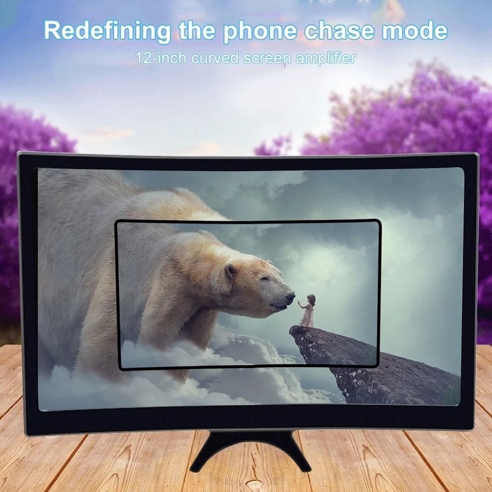 12-Inch Mobile Screen Magnifier – HD Phone Display Amplifier for Movies & Gaming View Gallery - Pakistan
