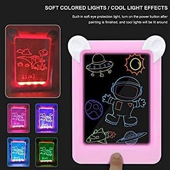 Kids Magic Glow Pad: 3D Light-Up Drawing Board for Creative Play and Learning View Gallery - Pakistan