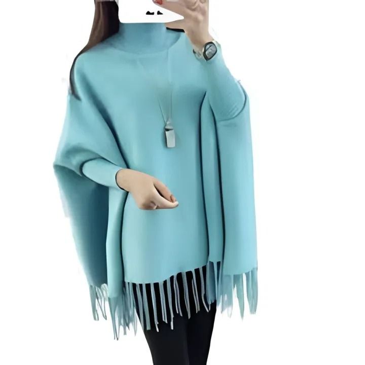 Winter Fleece Poncho for Women – Plain, Stylish & Cozy Free Size Shawl View Gallery - Pakistan