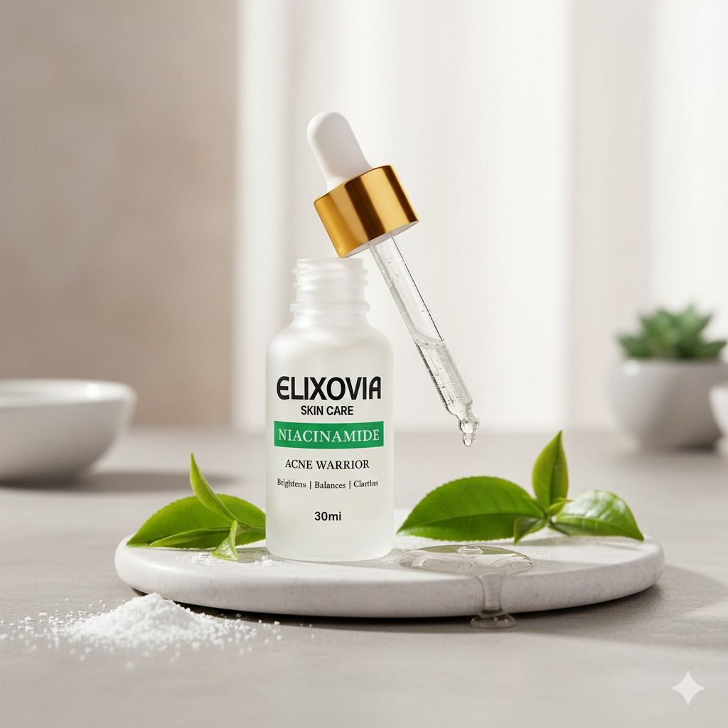 Elixovia Niacinamide Plus Acne Warrior Serum – Brighten, Balance & Clarify (30ml) View Gallery - Pakistan