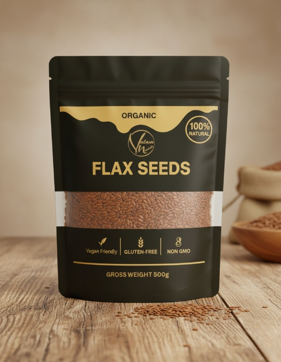 Organic Flax Seeds – 100% Natural, Gluten-Free & Non-GMO Superfood - Online Shopping in Pakistan - BUNDLIV