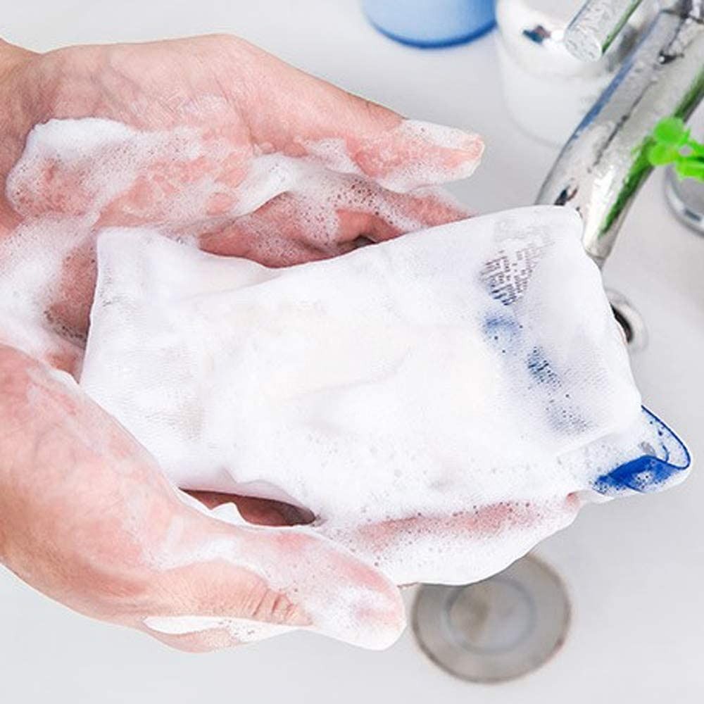 Soap Drain Net Pouch For Easy Lather, Quick Drying And Long-Lasting Soap Use | Reusable Mesh Soap Saver Bag For Bathroom (Random Color) View Gallery - Pakistan