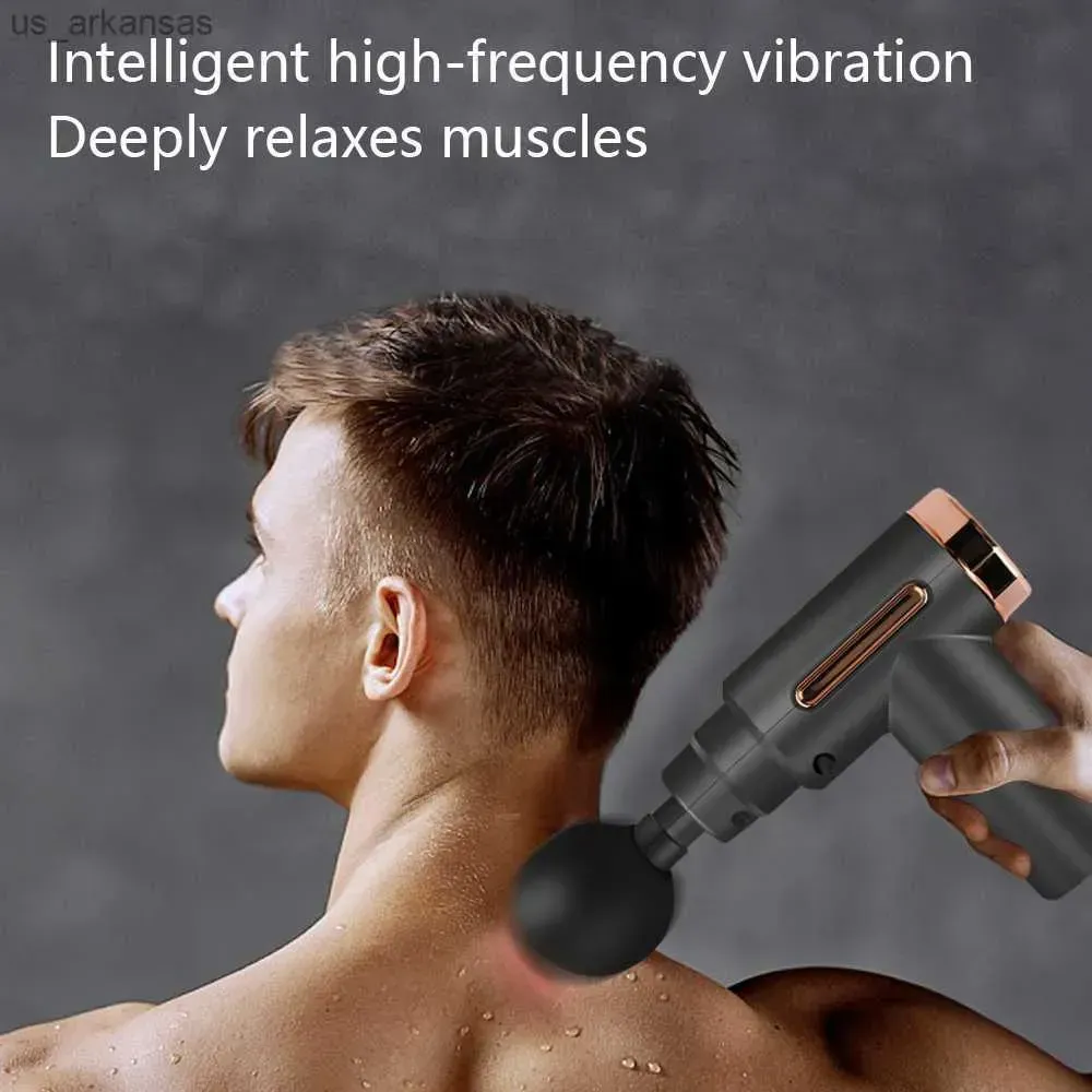 4 In 1 Massage Gun | Deep Tissue Percussion Massager With 4 Attachments | Handheld Electric Body Relaxation Therapy For Pain Relief & Recovery (Random Color) View Gallery - Pakistan