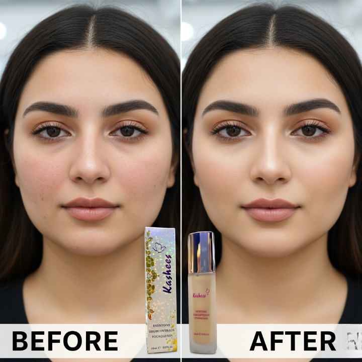 Kashee’s 24 Hrs High Coverage Foundation 20ml | Long Lasting Matte Finish | Lightweight Full Coverage Liquid Foundation For Flawless Skin View Gallery - Pakistan