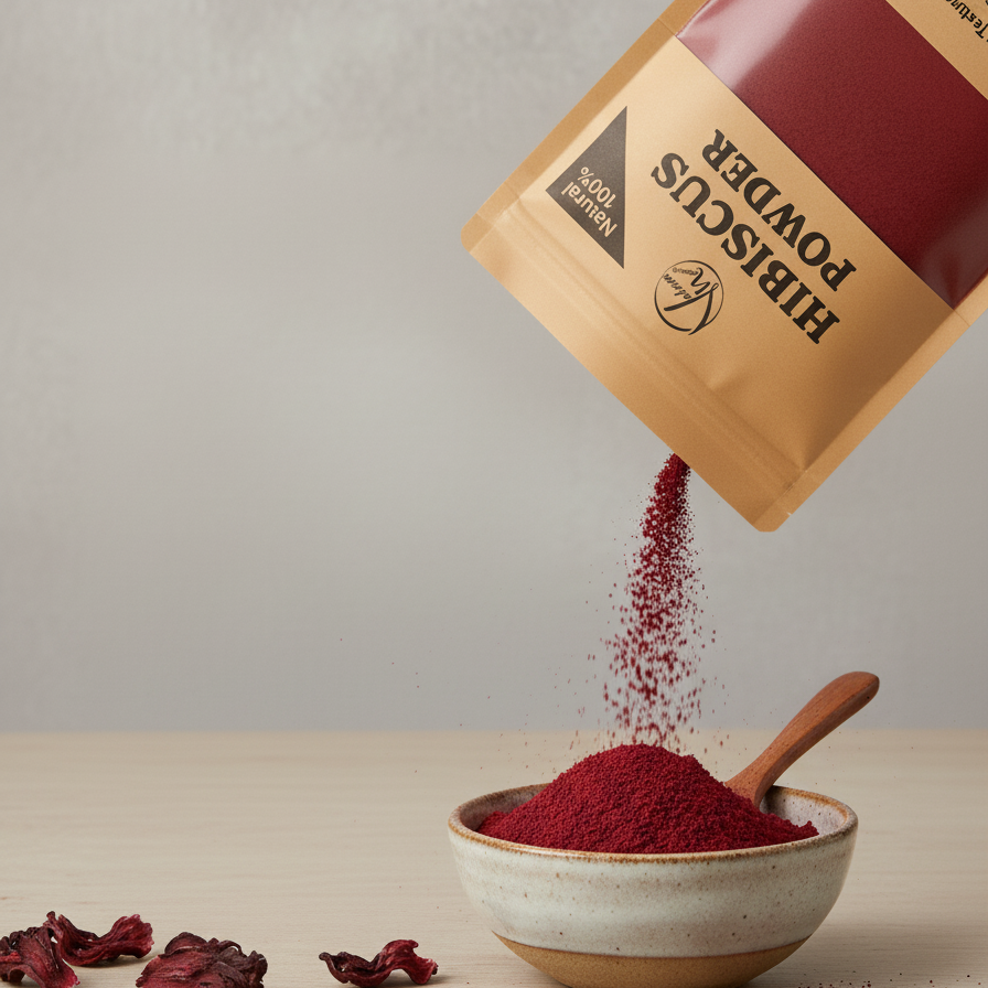 Hibiscus Flower Powder 100% Pure And Natural | Organic Herbal Powder For Skin Glow, Hair Growth, Detox And Anti-Aging Care View Gallery - Pakistan