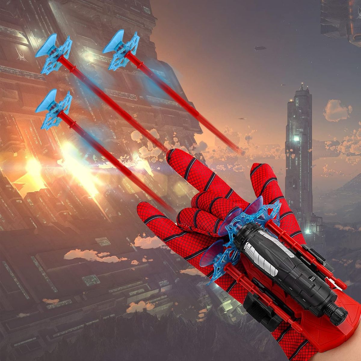 Spider-Man Wrist Shooter ,Transmitter Set For Kids - Multicolour - Online Shopping in Pakistan - BUNDLIV