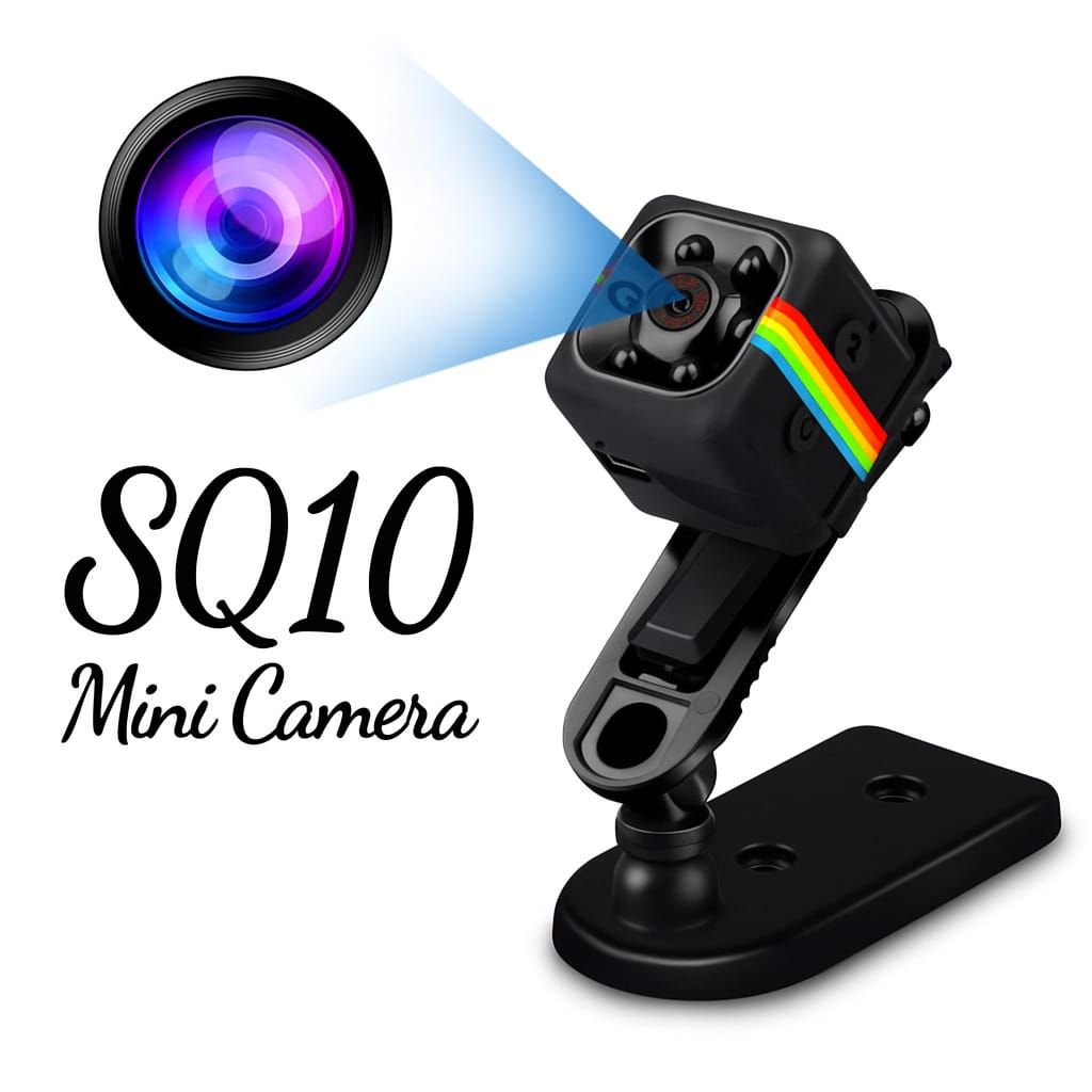 SQ10 Mini Hidden Camera with Night Vision – HD Recording, Motion Detection &amp; Adjustable Holding Stand