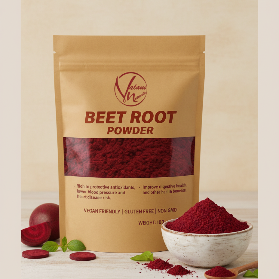 Natural Beetroot Powder 100g | For Glowing Skin, Pink Lips, Healthy Hair & Daily Nutrition | Pure And Organic Drink Mix Superfood View Gallery - Pakistan