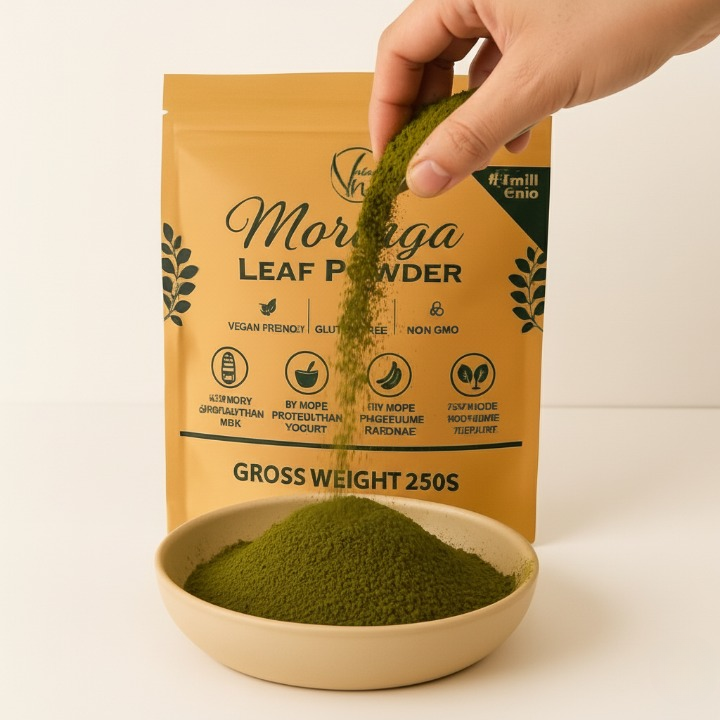 Organic Moringa Leaf Powder | Natural Superfood For Weight Loss, Immunity Boost, Energy Support & Height Growth | Refined Herbal Supplement View Gallery - Pakistan