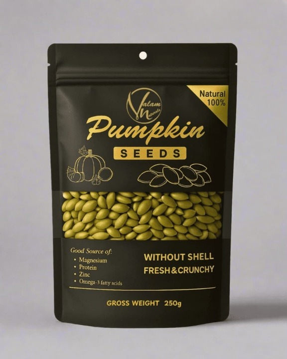 Premium 100% Natural Pumpkin Seeds Without Shell – Fresh, Crunchy, And Nutritious Snack | Rich In Protein, Magnesium, Zinc & Omega-3 Fatty Acids - Online Shopping in Pakistan - BUNDLIV