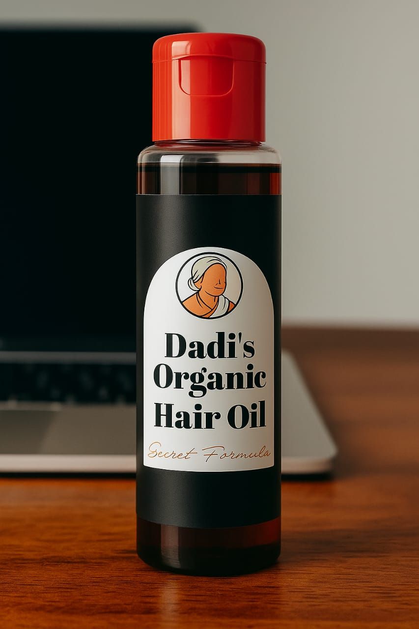 Dadi’s Organic Hair Oil: The Ayurvedic Secret for Ultimate Hair Health. This Cold-Pressed, Herbal Elixir is Best for Combating Hair Fall 100ml View Gallery - Pakistan