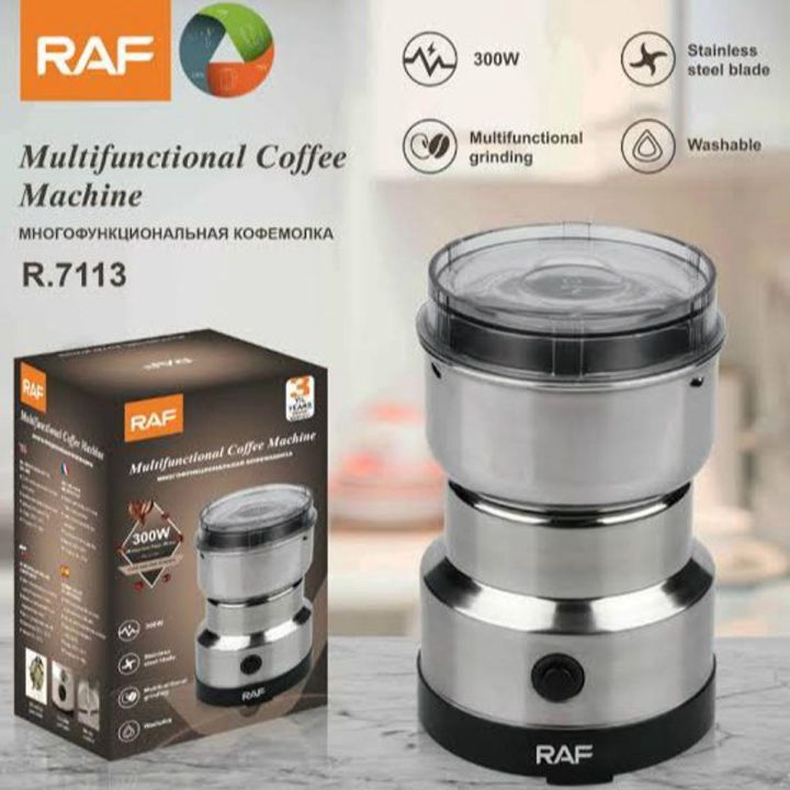 RAF 4 Blades Masala Coffee Grinder | 300W Multifunctional Electric Grinder | Stainless Steel Blades For Coffee, Spices, Nuts &amp; Seeds