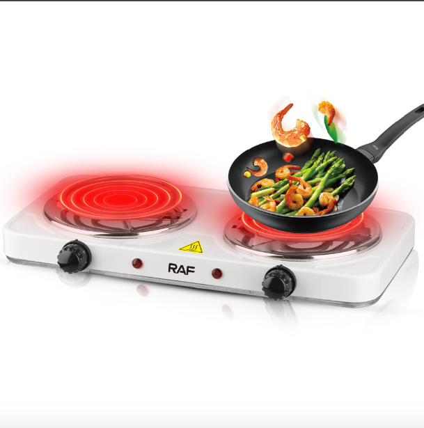 RAF Electric Stove – Dual Coil Burner, Fast Heating & Easy-to-Clean Portable Cooktop View Gallery - Pakistan