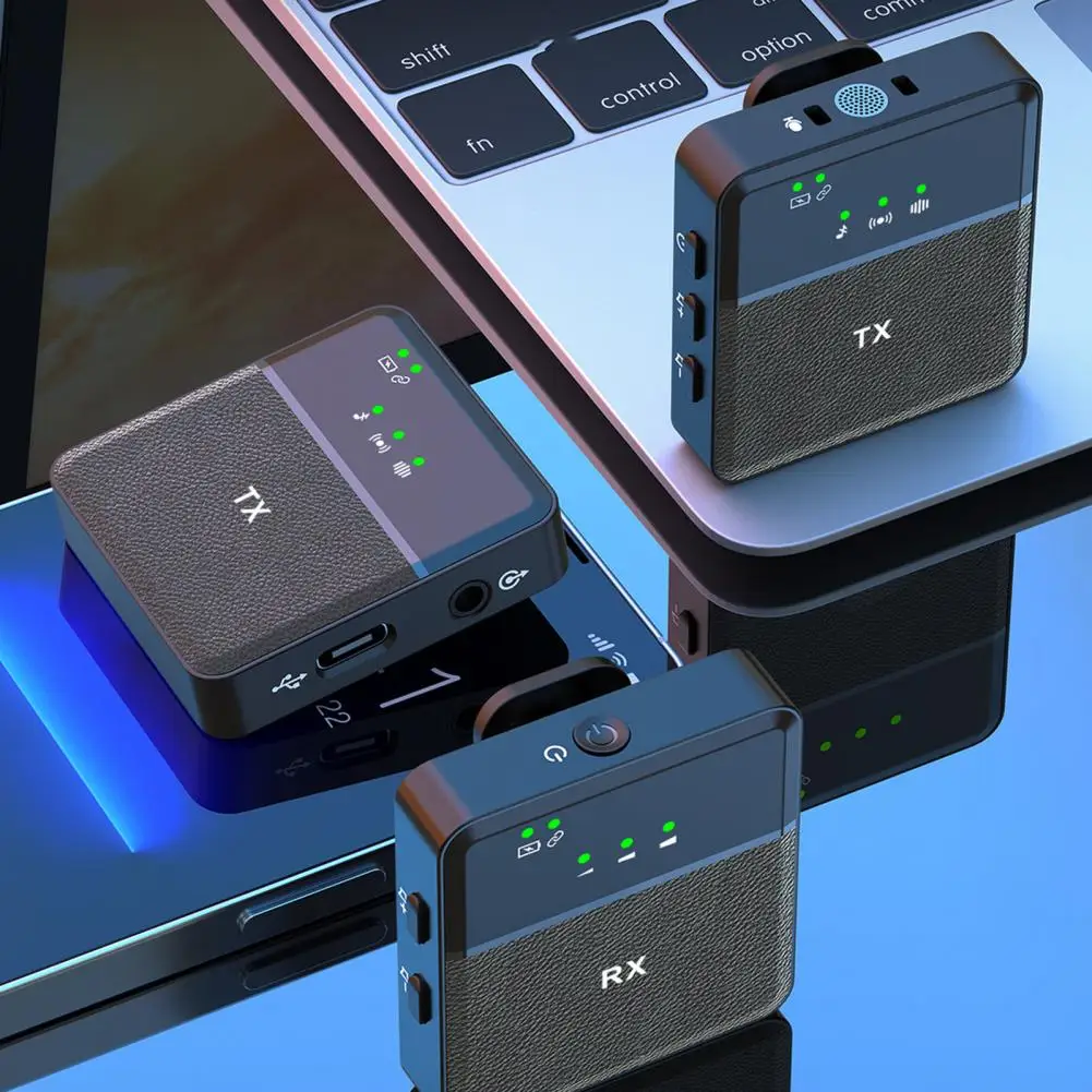 SX9 Wireless Microphone For Android, PC, Laptop, Tablet & Camera | 360° Noise Reduction HD Dual Mic | Long Battery Life Vlog & Live Recording Mic View Gallery - Pakistan