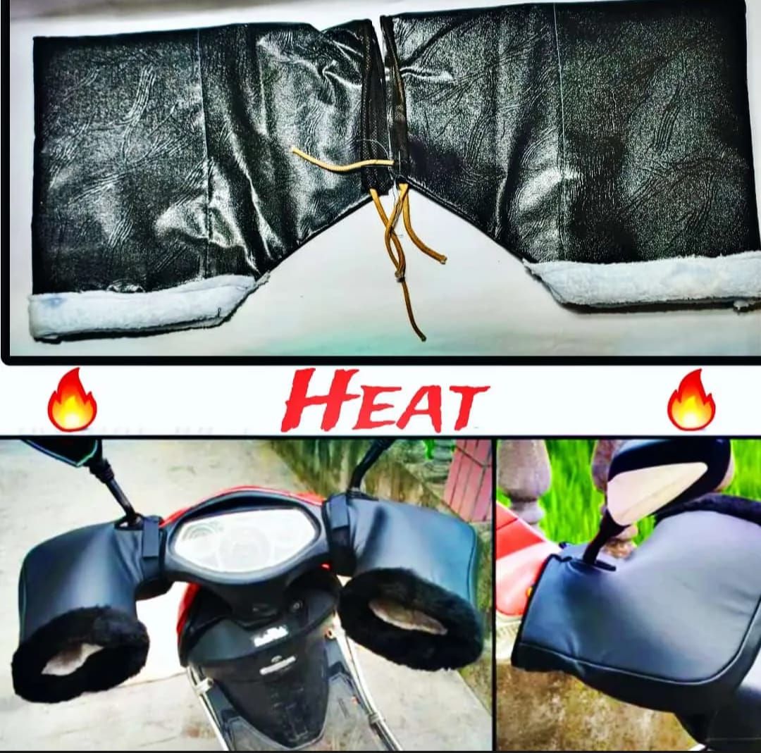2Pcs Universal Handle Gloves For Bike – Winter Motorcycle Riding Gloves, Windproof And Warm Hand Protection For All Bikes View Gallery - Pakistan