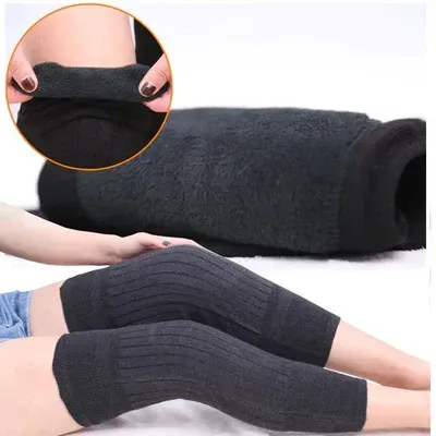 1 Pair Knee Warmer | Winter Warm Thermal Knee Warmers | Knee Protector (Random Color) View Gallery - Pakistan