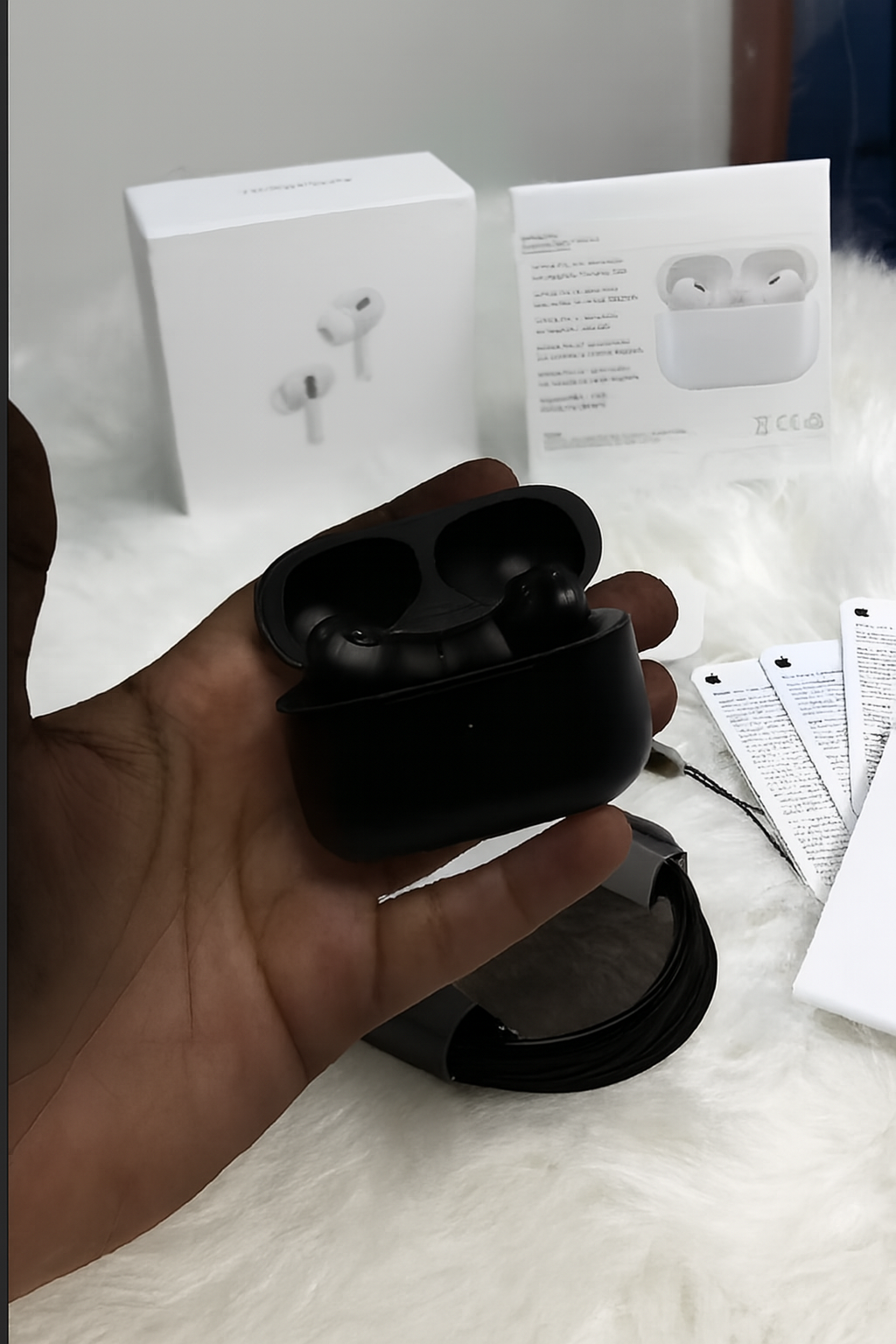 Airpods Pro 2 Noise Reduction Wireless Earbuds For Android And Ios/airpods (Black) View Gallery - Pakistan