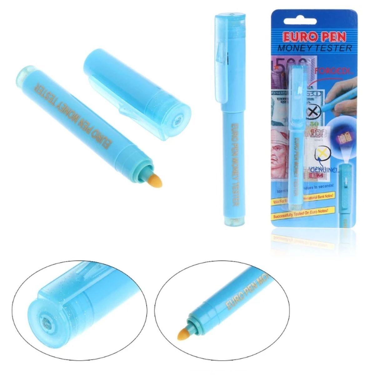 Currency Note Checking Pen | Fake Note Detector Pen | Counterfeit Money Detector Pen For Identifying Real And Fake Notes (Random Color) View Gallery - Pakistan