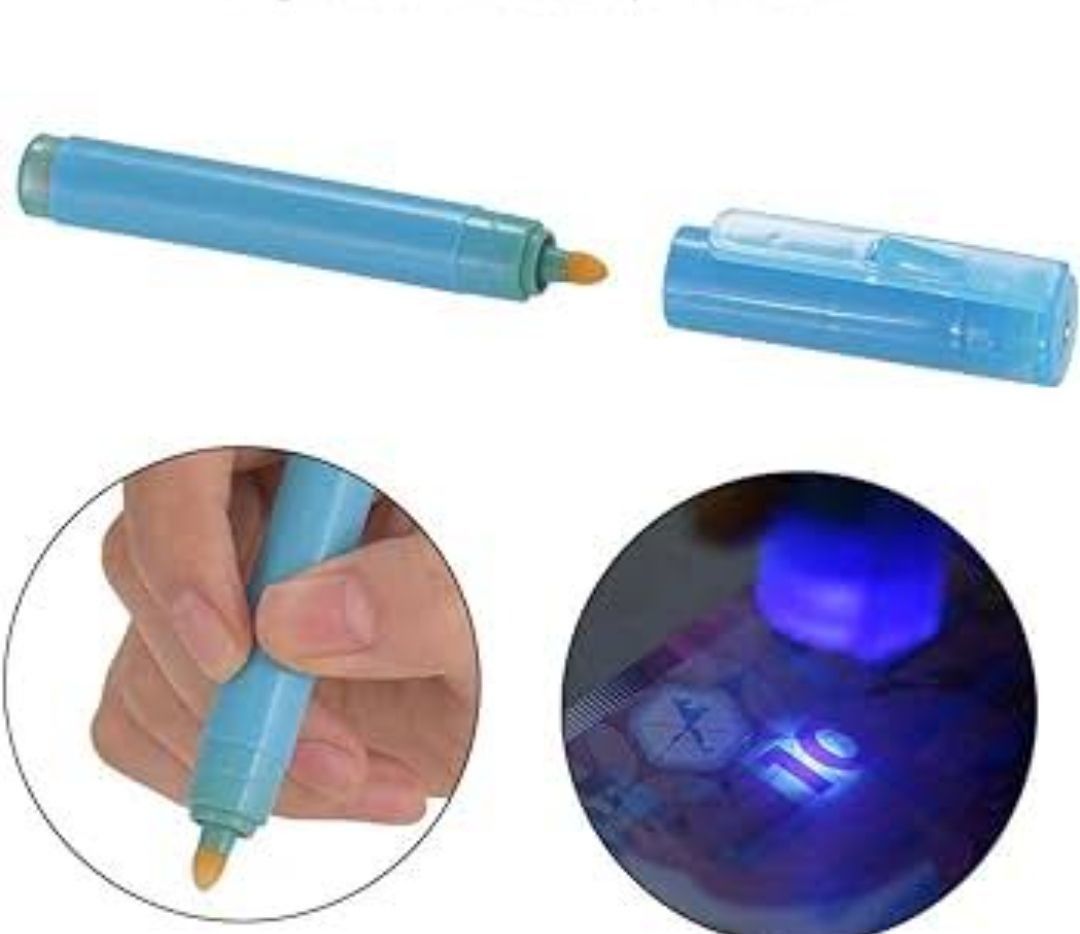 Currency Note Checking Pen | Fake Note Detector Pen | Counterfeit Money Detector Pen For Identifying Real And Fake Notes (Random Color) View Gallery - Pakistan