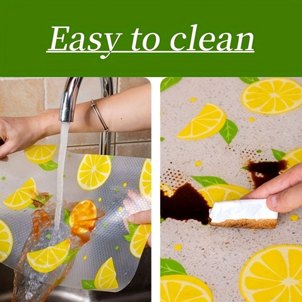 Waterproof Kitchen Mat Shelf Liner 45×150 | Easy To Clean, Oil Proof, Anti Slip Multipurpose Drawer And Shelf Cover (Random Color) View Gallery - Pakistan