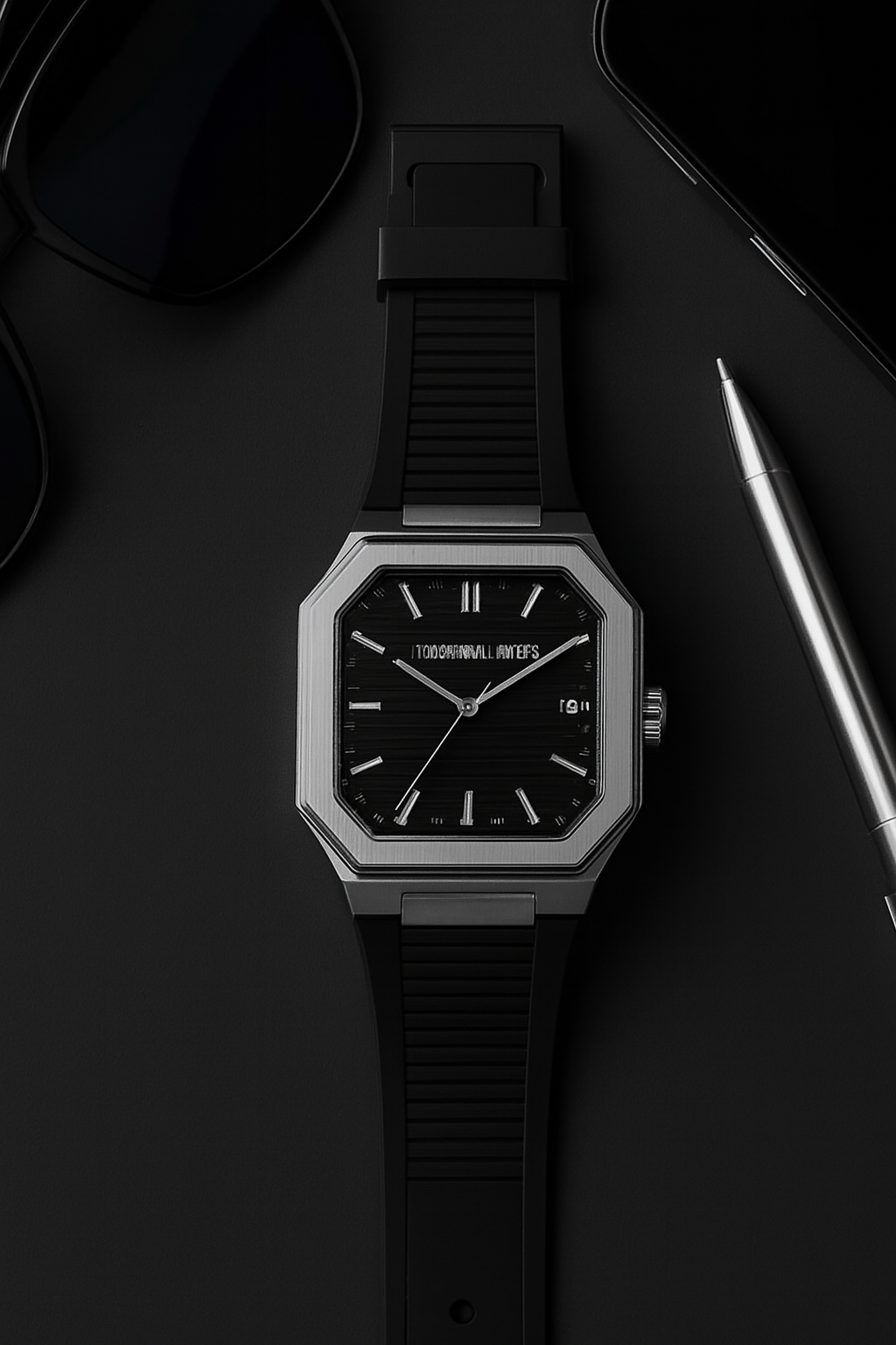 Universal Point UP 1988 – Square Dial Leather Strap Watch | Stainless Steel Case | Water Resistant 3 ATM (With Box) View Gallery - Pakistan