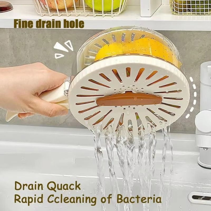 Multi-Functional Vegetable & Fruit Cleaning Basket | Folding Drainage & Storage Box | Fresh-Keeping Kitchen Filter Container - 1 Piece View Gallery - Pakistan