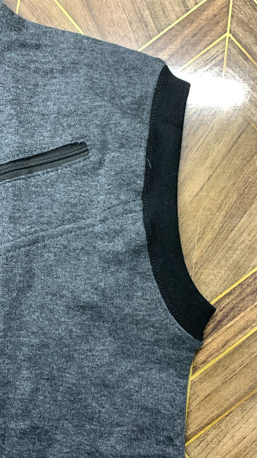 Premium Men's Sleeveless Tech Hoodie Vest | Full-Zip, Jersey Fabric | Ultimate Activewear for Gym, Running, and Layering Comfort View Gallery - Pakistan