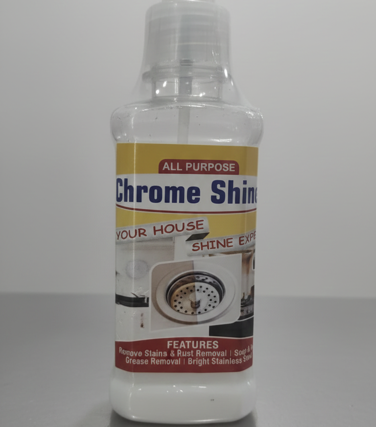 All Purpose Chrome Shine Cleaner 200ml – Powerful Stain, Rust And Grease Removal For Bright And Shiny Stainless Steel Surfaces View Gallery - Pakistan