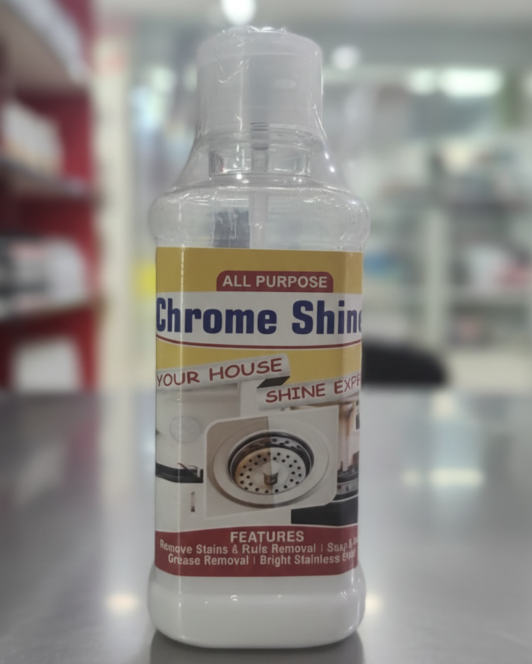All Purpose Chrome Shine Cleaner 200ml – Powerful Stain, Rust And Grease Removal For Bright And Shiny Stainless Steel Surfaces View Gallery - Pakistan