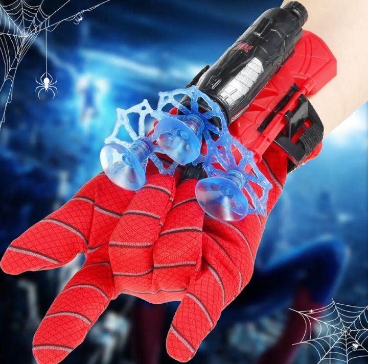 Spider Man Shooter Gloves Toy For Kids – Fun Role Play Web Launcher With Bullets And Launcher Set For Boys And Girls View Gallery - Pakistan