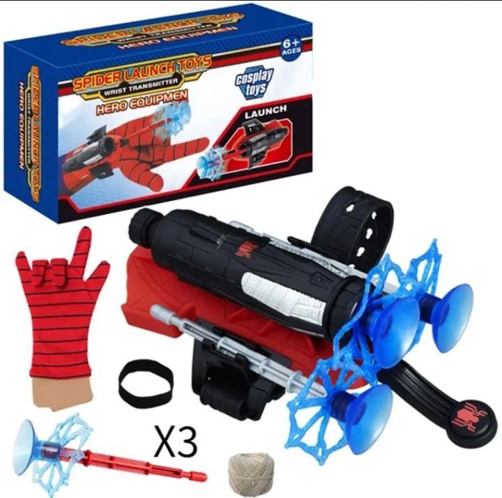 Spider Man Shooter Gloves Toy For Kids – Fun Role Play Web Launcher With Bullets And Launcher Set For Boys And Girls View Gallery - Pakistan