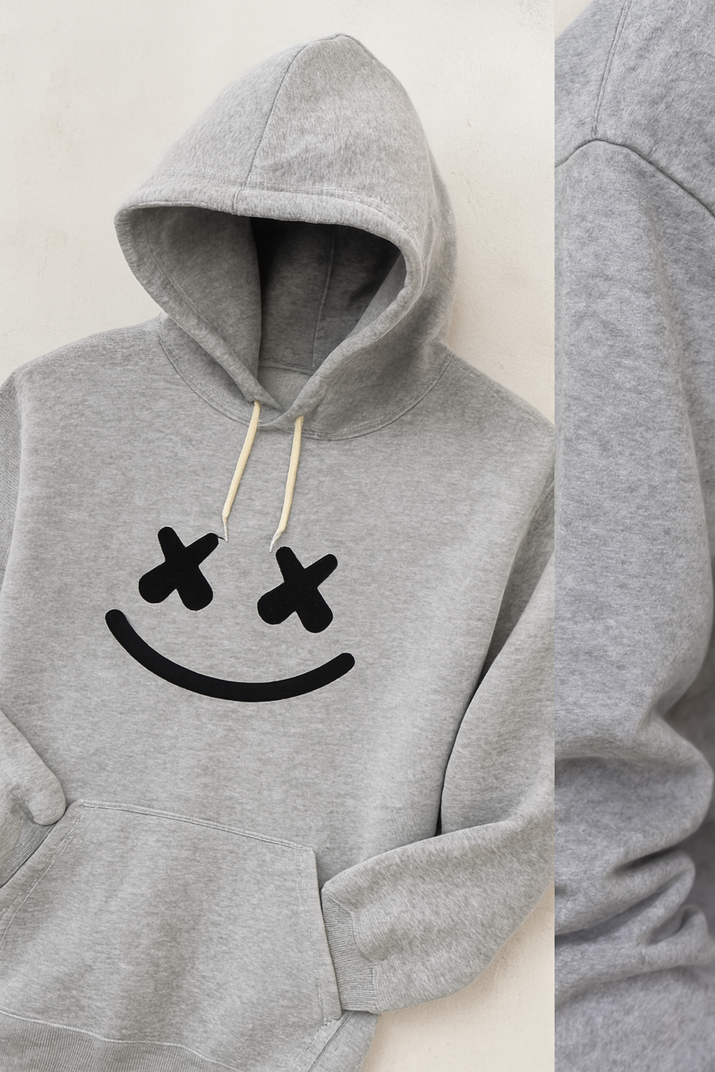 New Summer Collection Full Grey Hoodie  Printed For men And Boys View Gallery - Pakistan