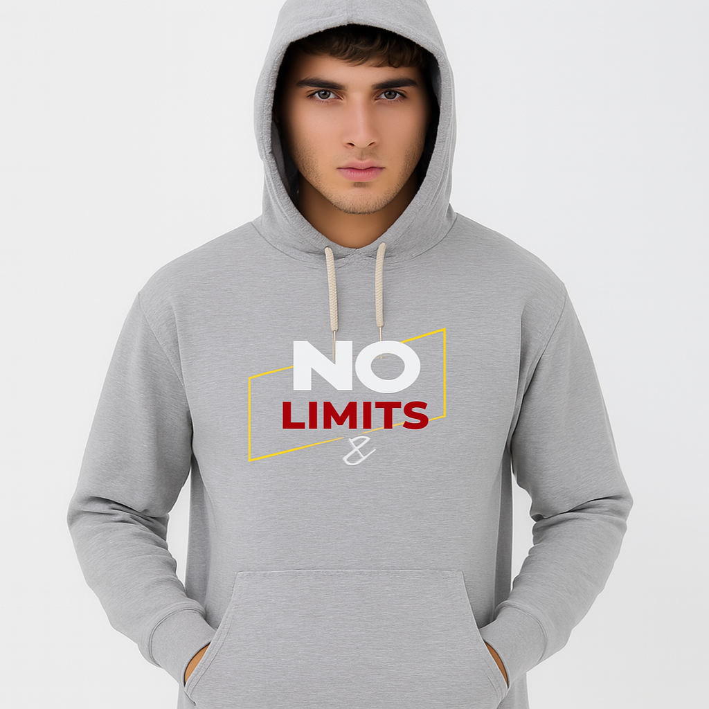 No Limits Grey Hoodie – Premium Summer Collection for Men & Boys | Stylish, Comfortable & Casual Wear View Gallery - Pakistan