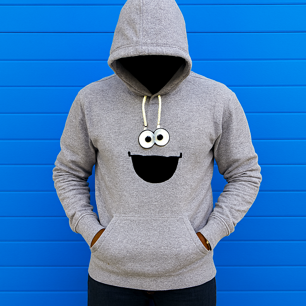 New Summer Collection Full Grey Hoodie Emoji Printed For Men And Boys View Gallery - Pakistan