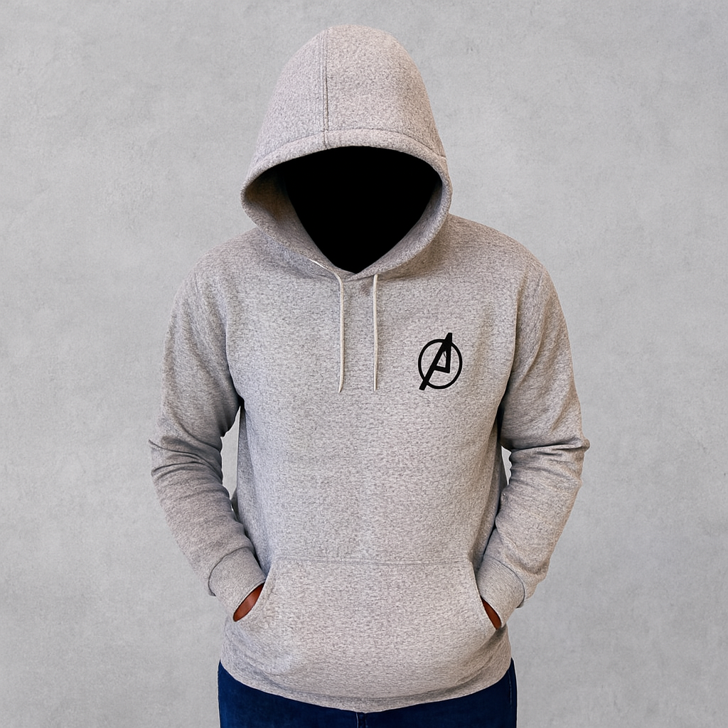 New Summer Collection Full Grey Hoodie Avenger Printed For Men And Boys View Gallery - Pakistan