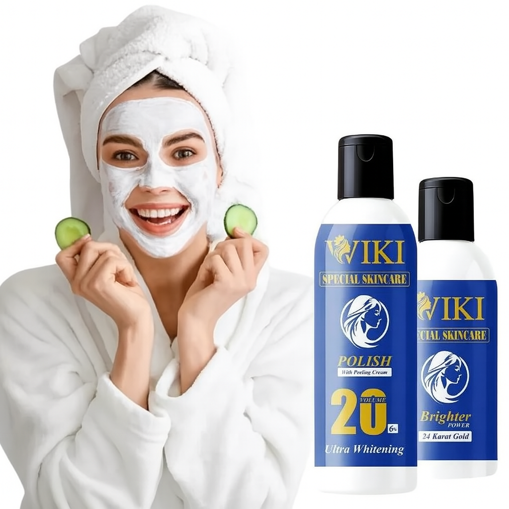 VIKI Special Skincare Brighter & 2 In 1 Polish With Peeling Cream – Ultra Whitening View Gallery - Pakistan